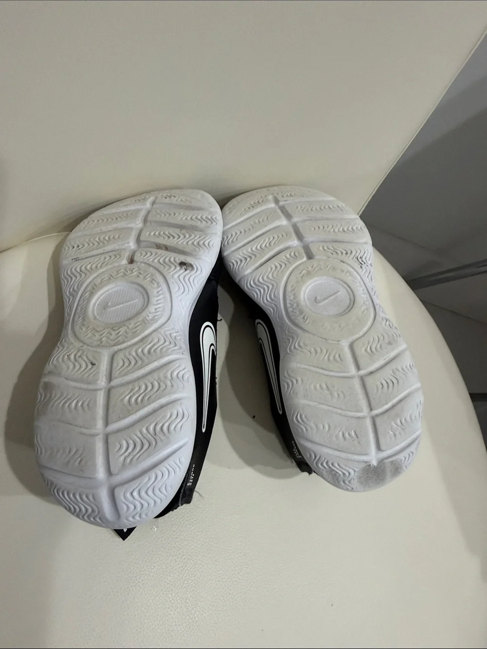 Nike Flex Runner 3 Kids Black and White Slip-On Athletic Sneakers